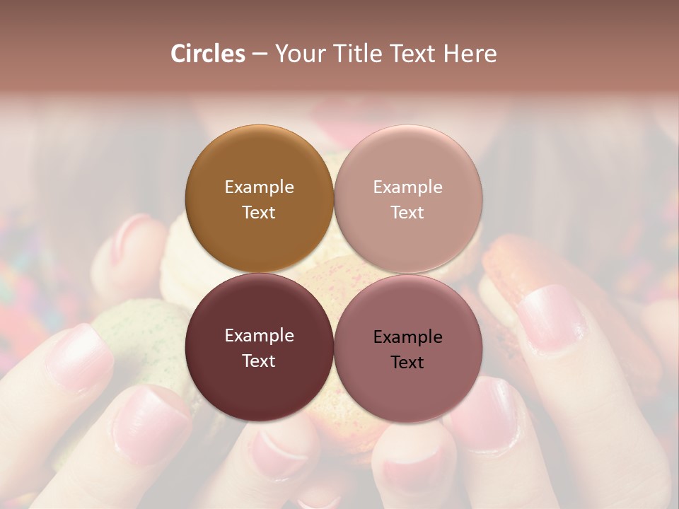 Many Cookies In The Hands Of A Girl PowerPoint Template