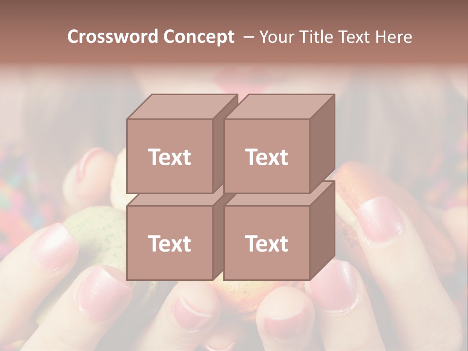 Many Cookies In The Hands Of A Girl PowerPoint Template