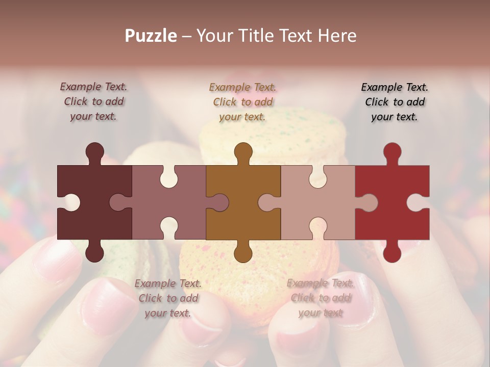 Many Cookies In The Hands Of A Girl PowerPoint Template