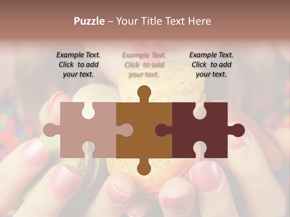 Many Cookies In The Hands Of A Girl PowerPoint Template