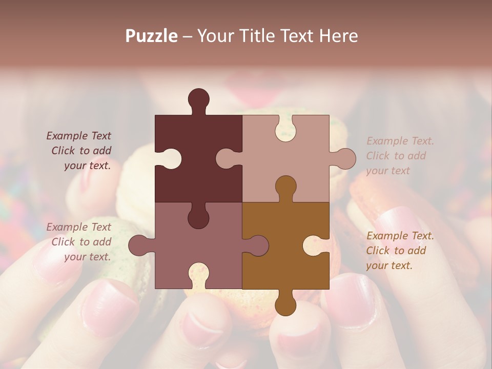 Many Cookies In The Hands Of A Girl PowerPoint Template