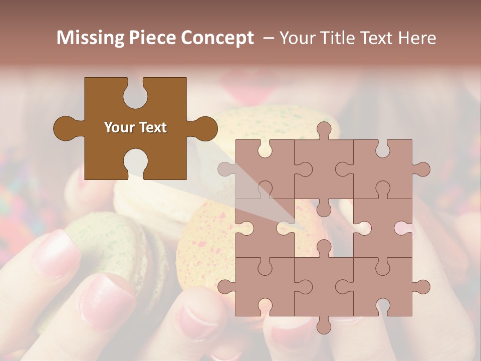 Many Cookies In The Hands Of A Girl PowerPoint Template