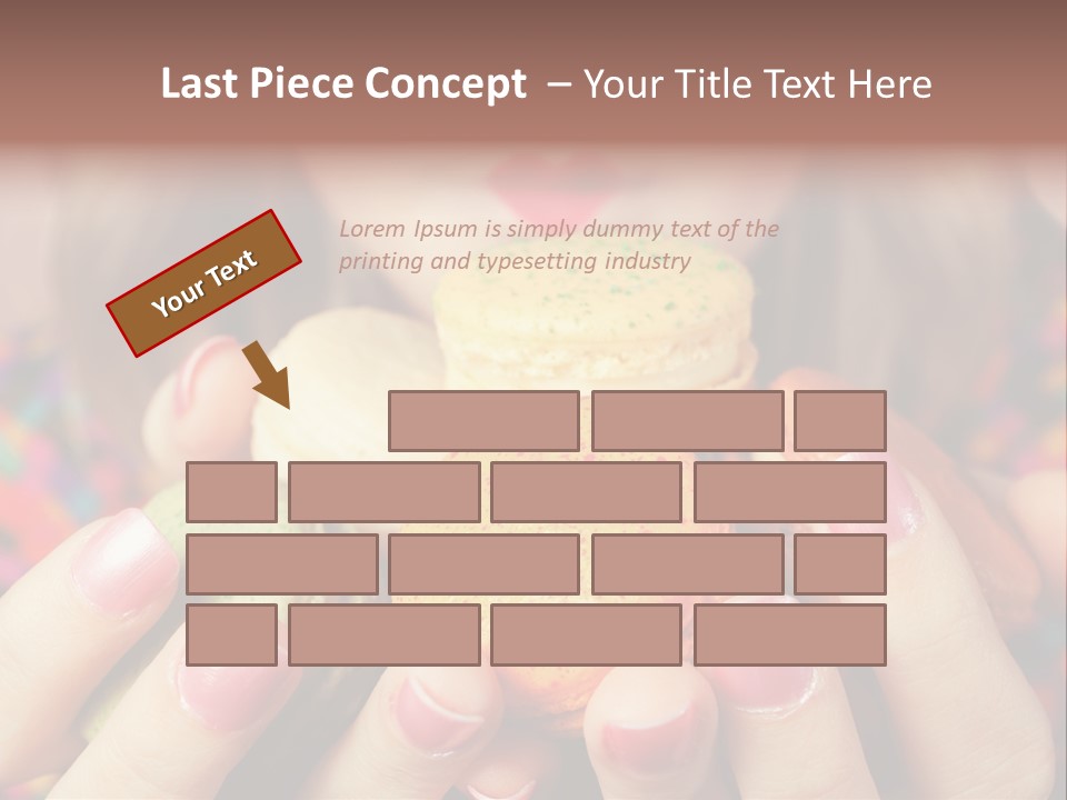 Many Cookies In The Hands Of A Girl PowerPoint Template