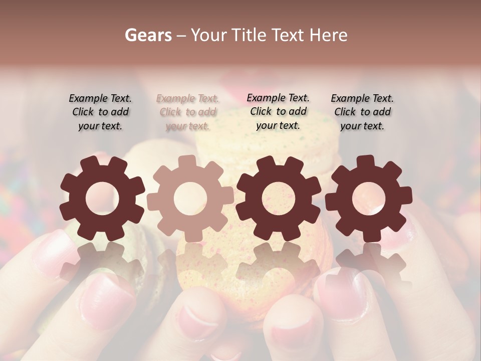 Many Cookies In The Hands Of A Girl PowerPoint Template