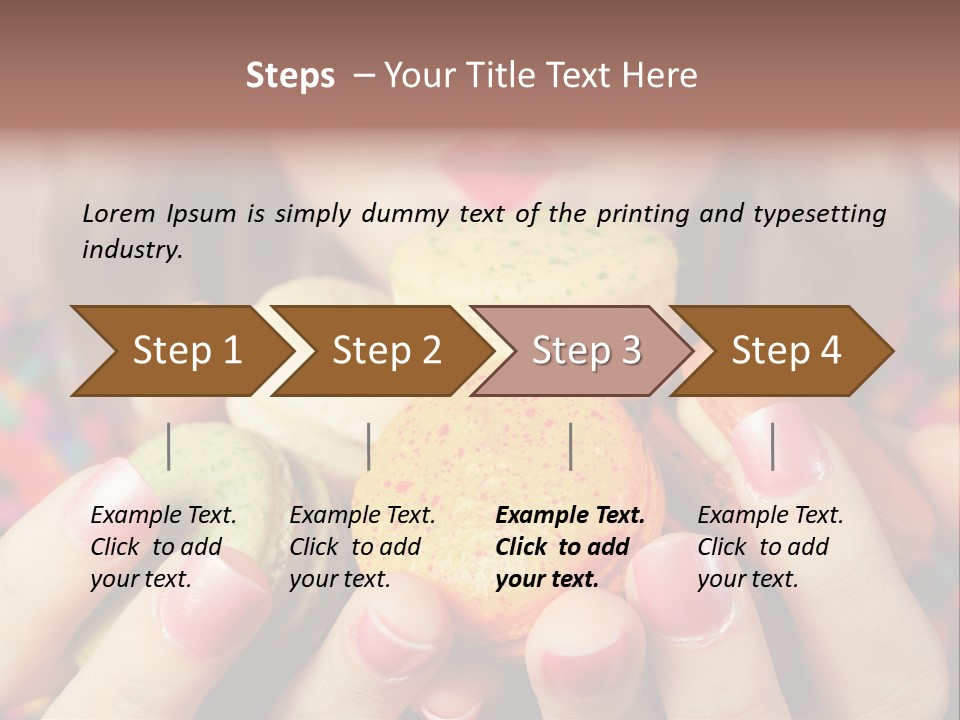 Many Cookies In The Hands Of A Girl PowerPoint Template