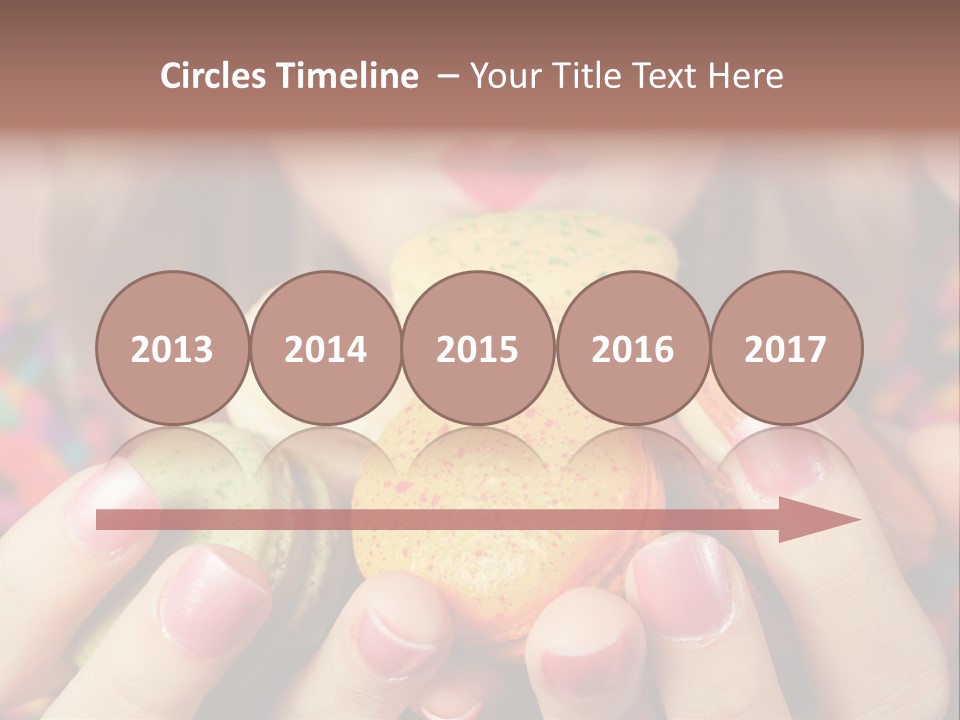 Many Cookies In The Hands Of A Girl PowerPoint Template