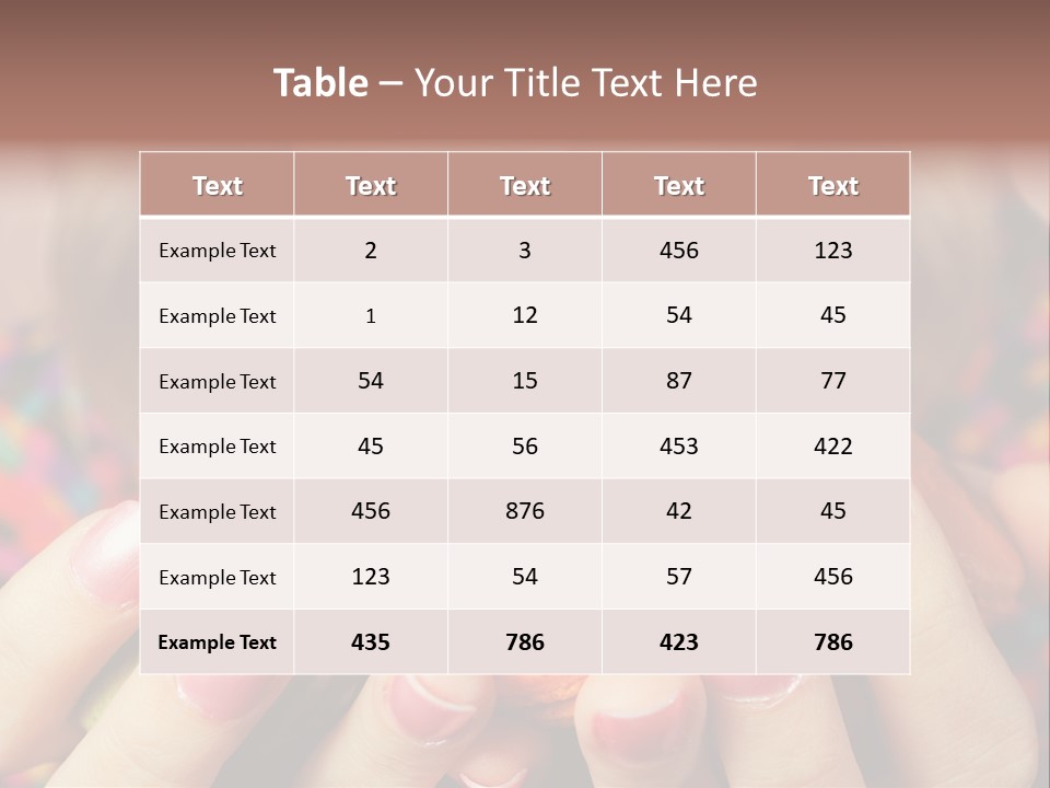 Many Cookies In The Hands Of A Girl PowerPoint Template