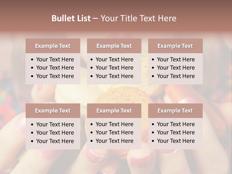 Many Cookies In The Hands Of A Girl PowerPoint Template