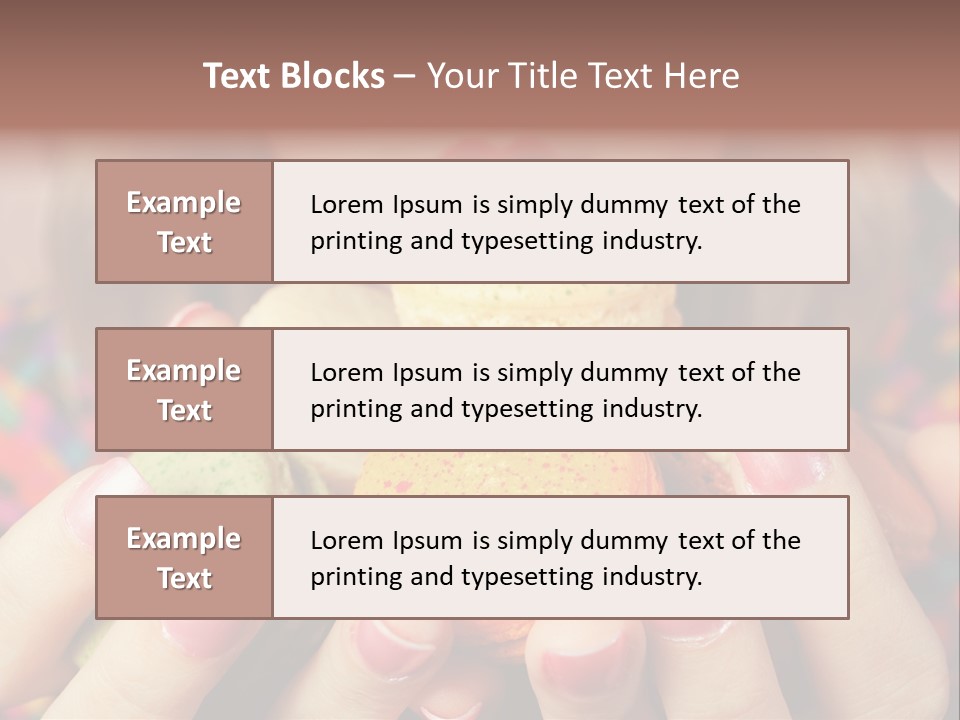 Many Cookies In The Hands Of A Girl PowerPoint Template