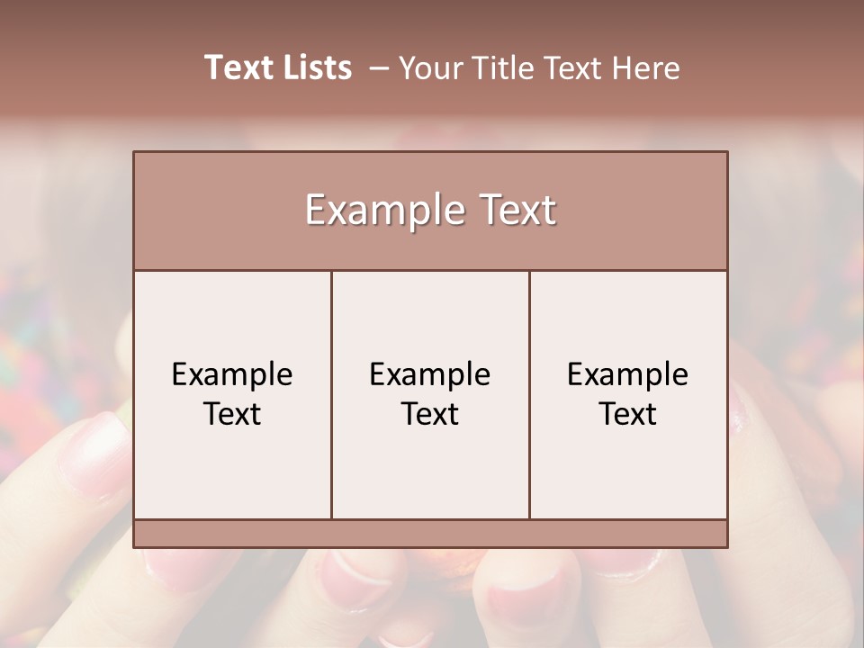 Many Cookies In The Hands Of A Girl PowerPoint Template