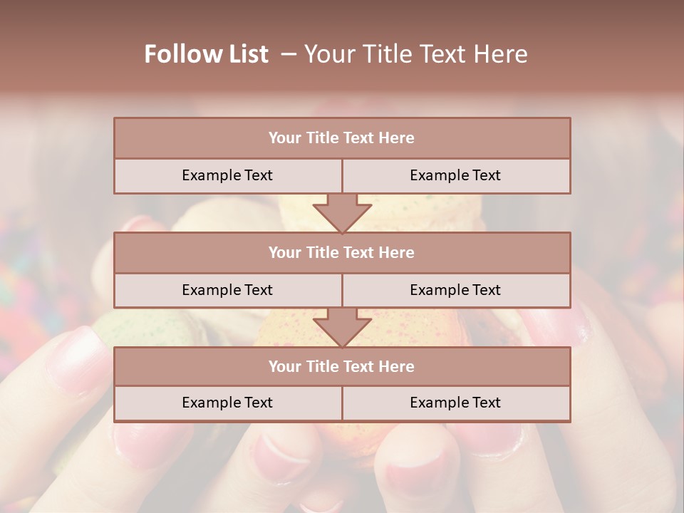 Many Cookies In The Hands Of A Girl PowerPoint Template