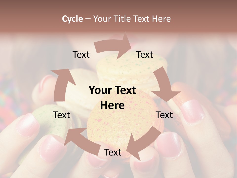 Many Cookies In The Hands Of A Girl PowerPoint Template