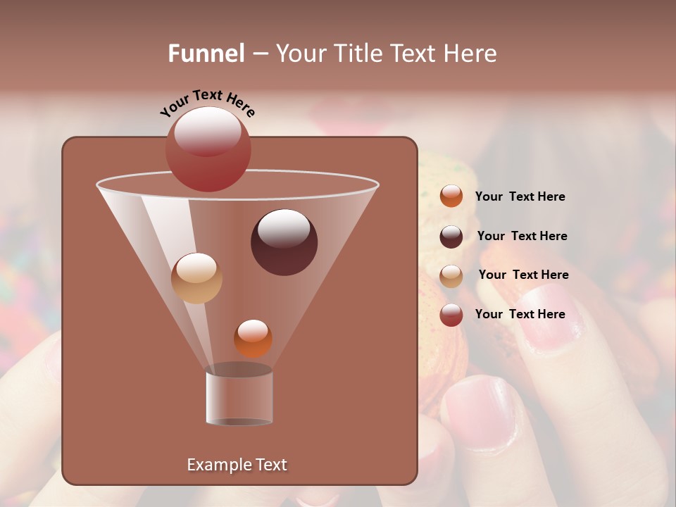 Many Cookies In The Hands Of A Girl PowerPoint Template