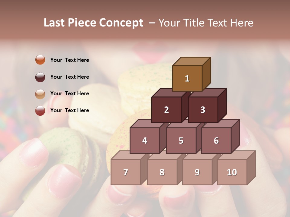 Many Cookies In The Hands Of A Girl PowerPoint Template