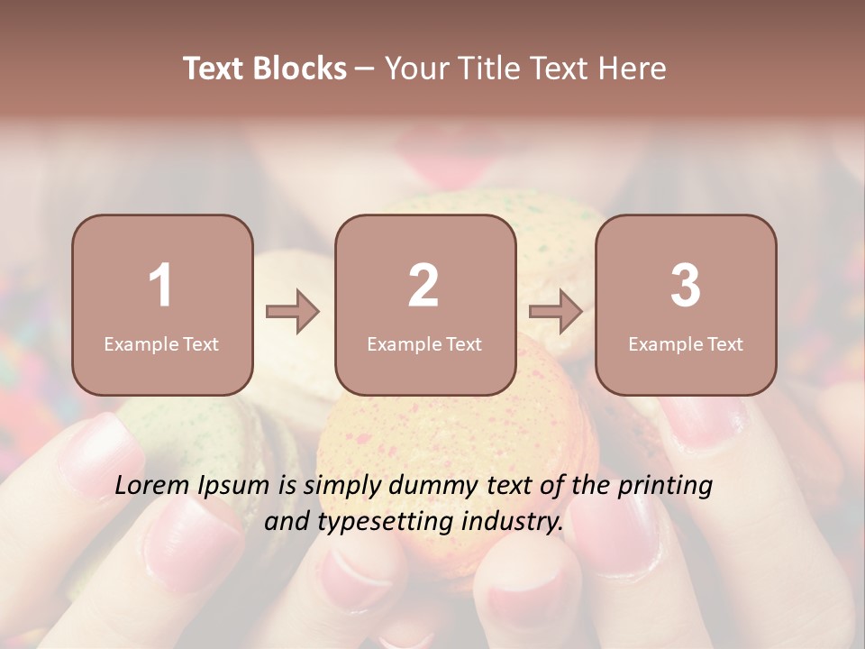 Many Cookies In The Hands Of A Girl PowerPoint Template