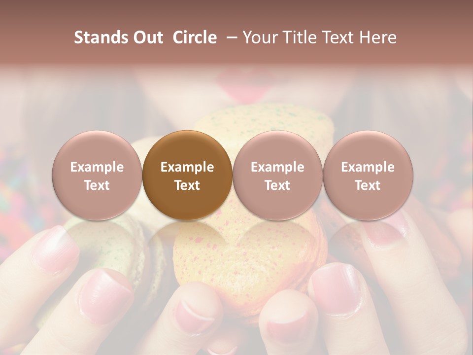 Many Cookies In The Hands Of A Girl PowerPoint Template