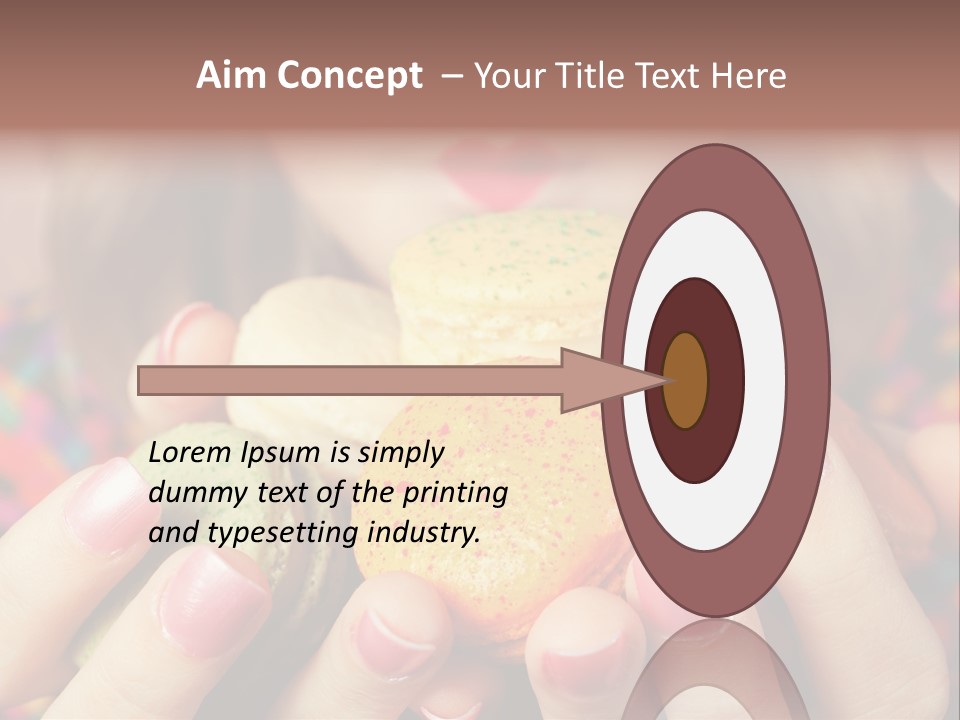 Many Cookies In The Hands Of A Girl PowerPoint Template