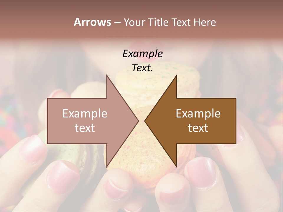 Many Cookies In The Hands Of A Girl PowerPoint Template