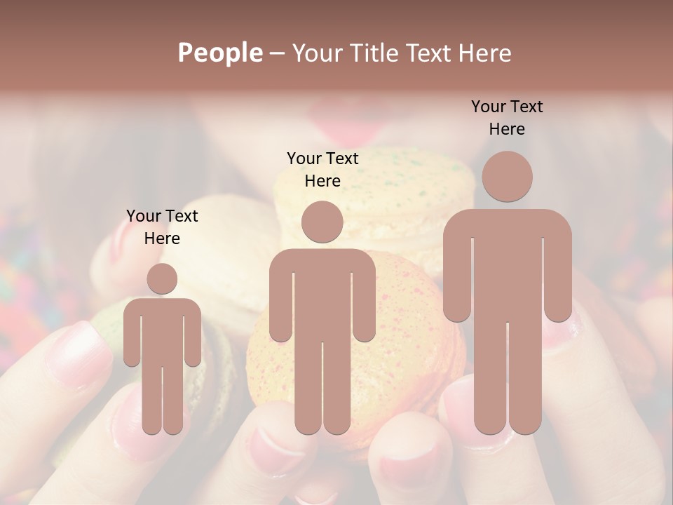 Many Cookies In The Hands Of A Girl PowerPoint Template
