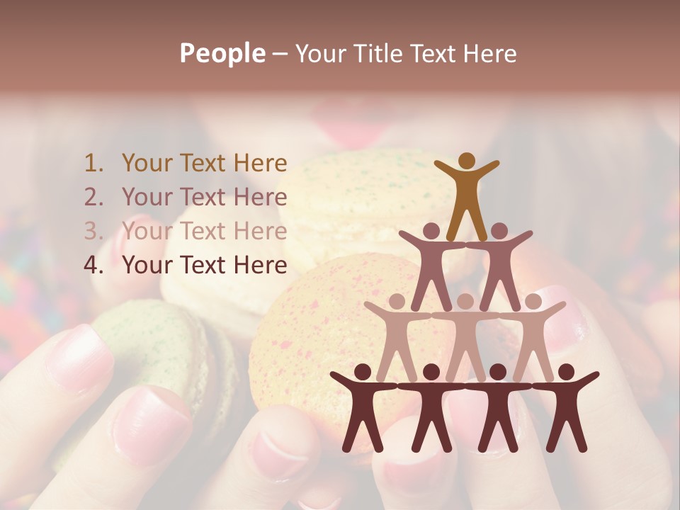 Many Cookies In The Hands Of A Girl PowerPoint Template