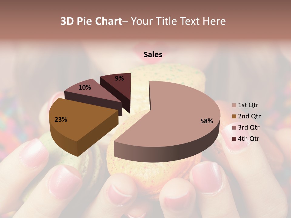 Many Cookies In The Hands Of A Girl PowerPoint Template