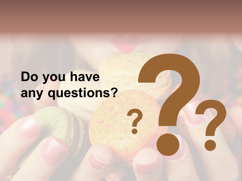 Many Cookies In The Hands Of A Girl PowerPoint Template