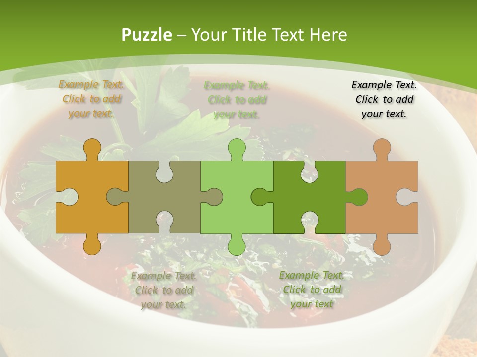 Vegetarian Spanish Croutons PowerPoint Template