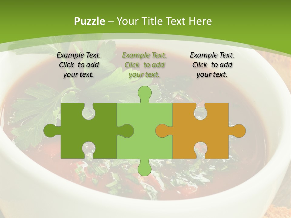 Vegetarian Spanish Croutons PowerPoint Template