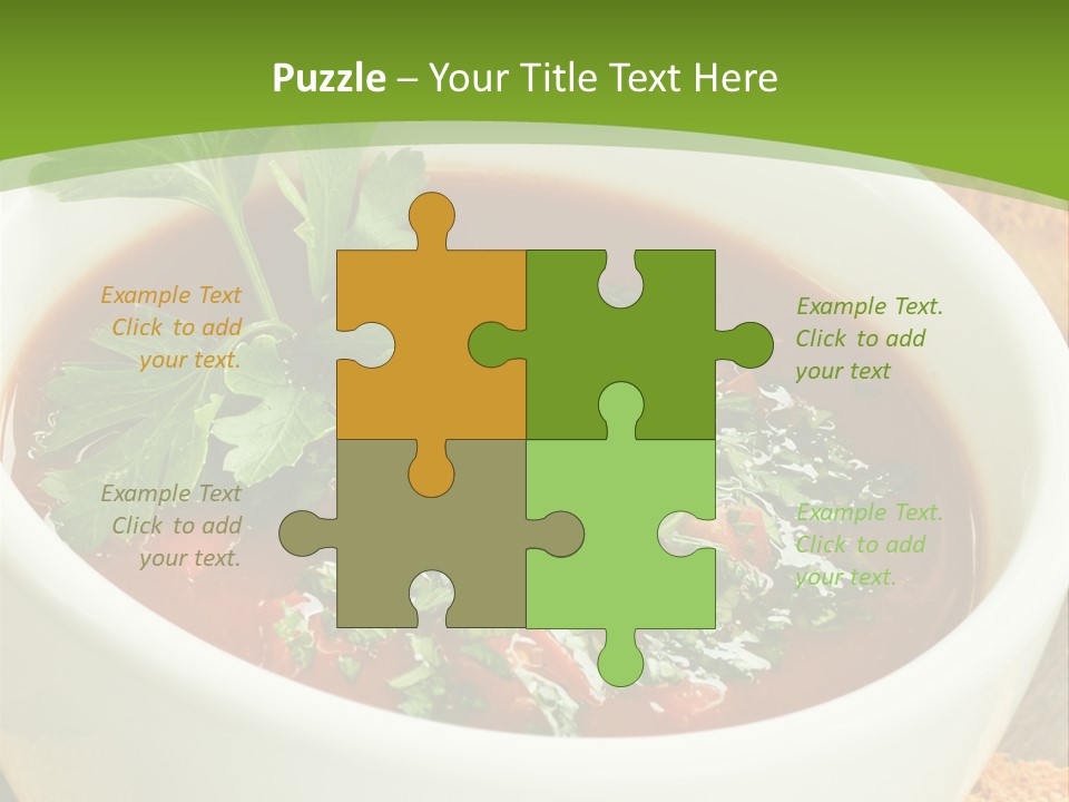 Vegetarian Spanish Croutons PowerPoint Template