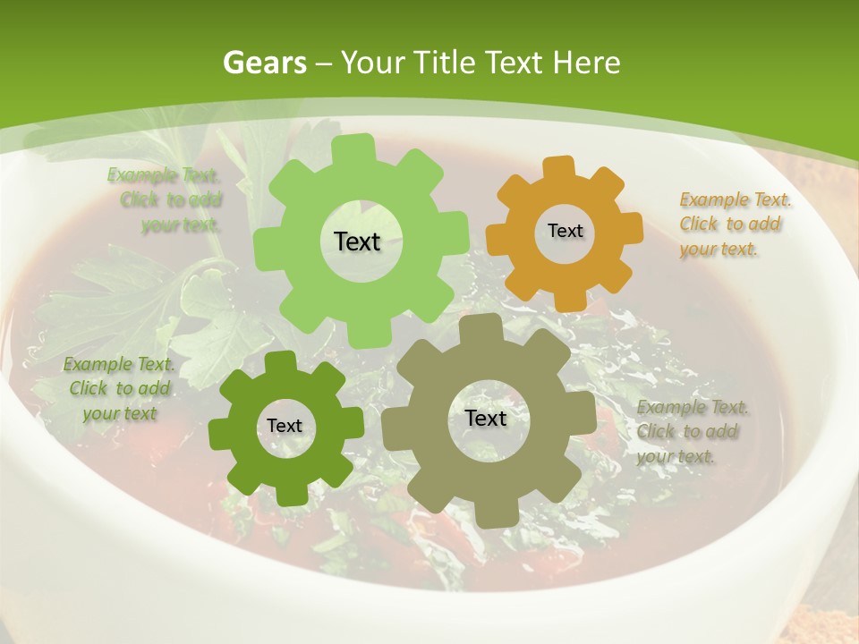 Vegetarian Spanish Croutons PowerPoint Template