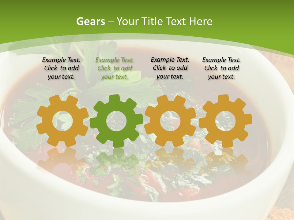 Vegetarian Spanish Croutons PowerPoint Template