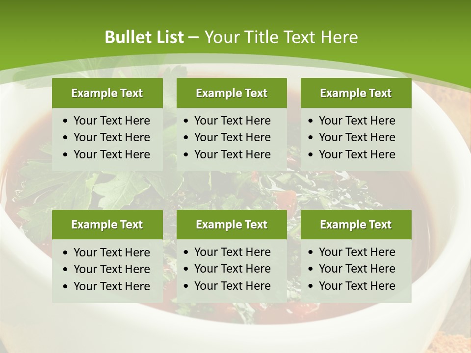 Vegetarian Spanish Croutons PowerPoint Template