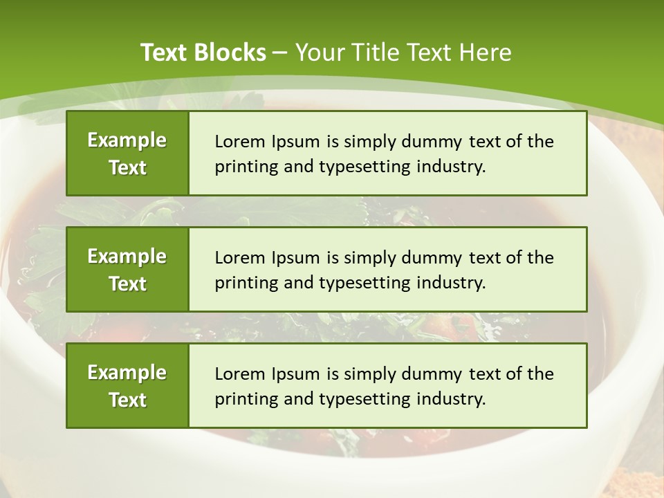 Vegetarian Spanish Croutons PowerPoint Template