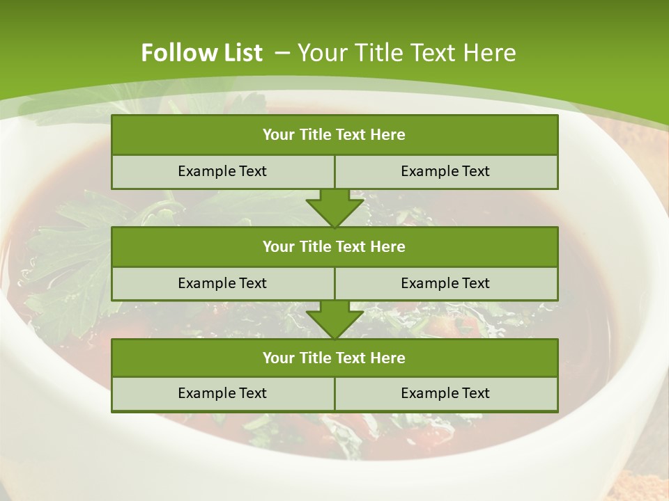 Vegetarian Spanish Croutons PowerPoint Template
