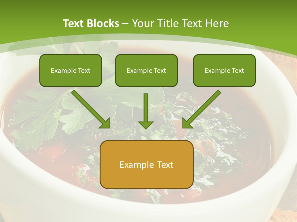Vegetarian Spanish Croutons PowerPoint Template