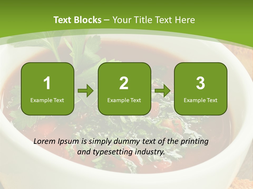 Vegetarian Spanish Croutons PowerPoint Template