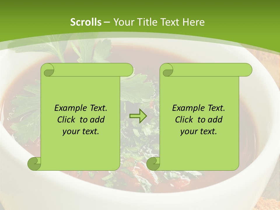 Vegetarian Spanish Croutons PowerPoint Template