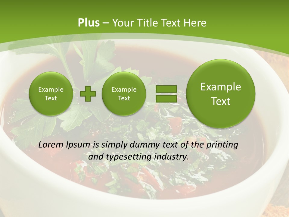 Vegetarian Spanish Croutons PowerPoint Template