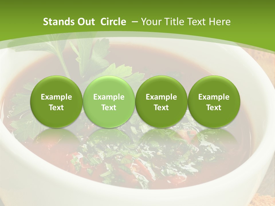 Vegetarian Spanish Croutons PowerPoint Template