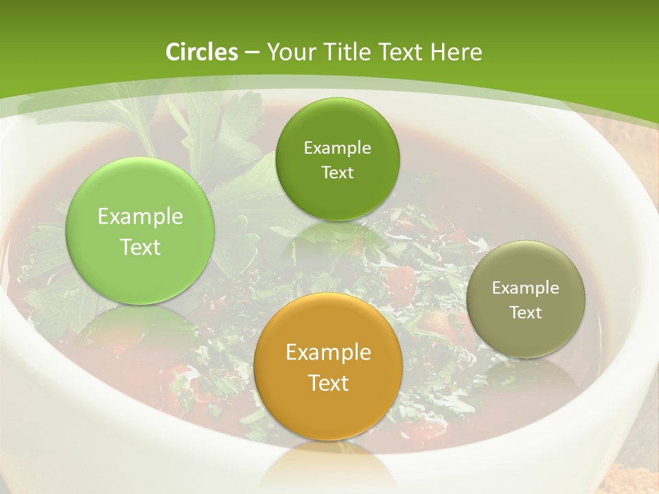 Vegetarian Spanish Croutons PowerPoint Template