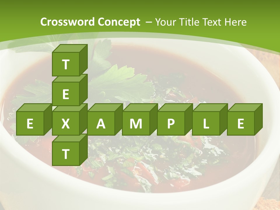 Vegetarian Spanish Croutons PowerPoint Template