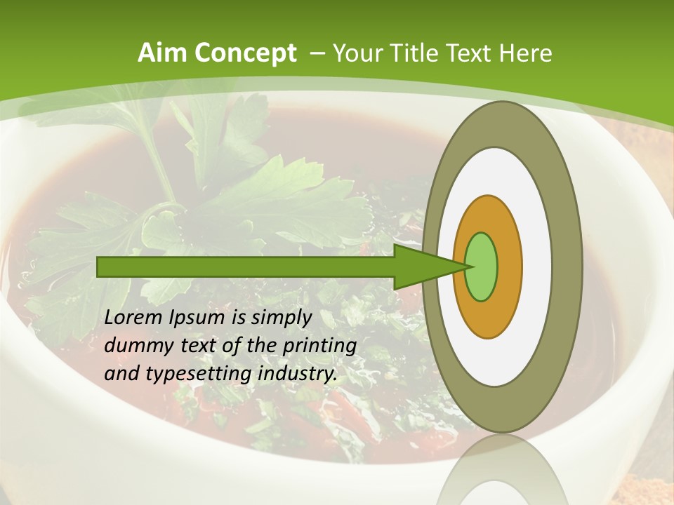 Vegetarian Spanish Croutons PowerPoint Template