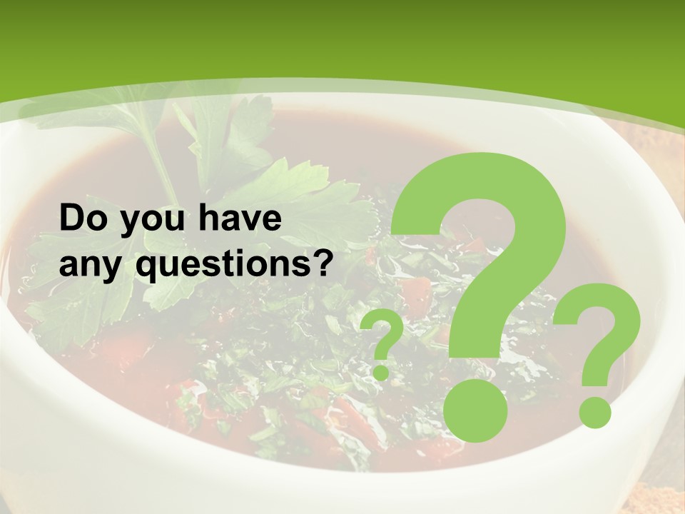 Vegetarian Spanish Croutons PowerPoint Template