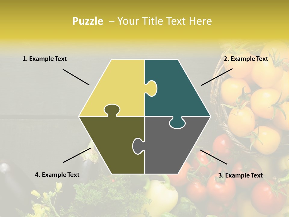 Vegetables Background Time Table PowerPoint Template