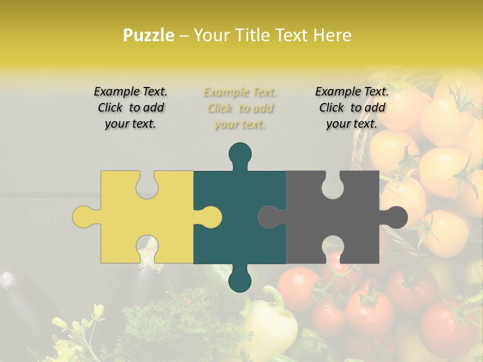 Vegetables Background Time Table PowerPoint Template