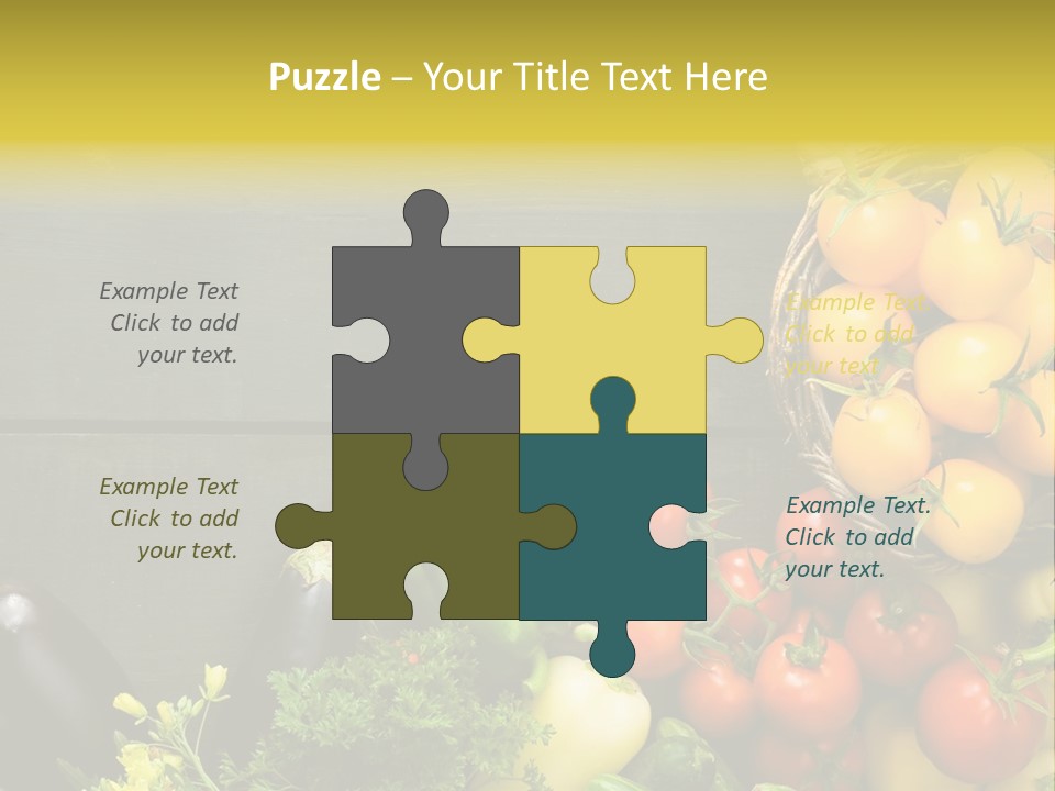 Vegetables Background Time Table PowerPoint Template