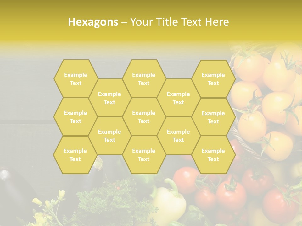 Vegetables Background Time Table PowerPoint Template