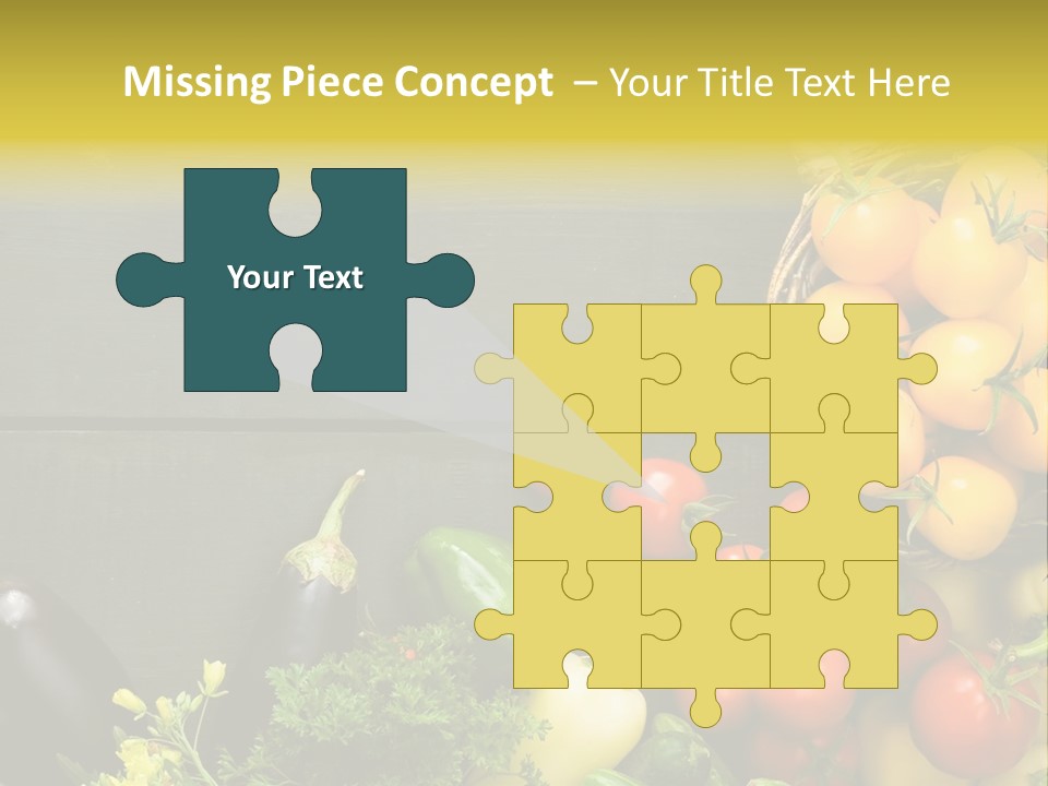 Vegetables Background Time Table PowerPoint Template