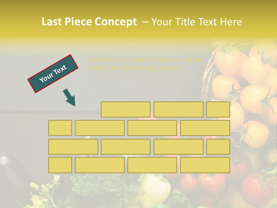 Vegetables Background Time Table PowerPoint Template