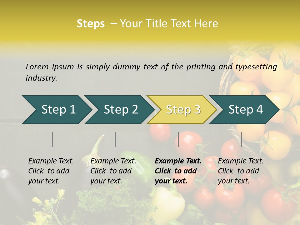 Vegetables Background Time Table PowerPoint Template